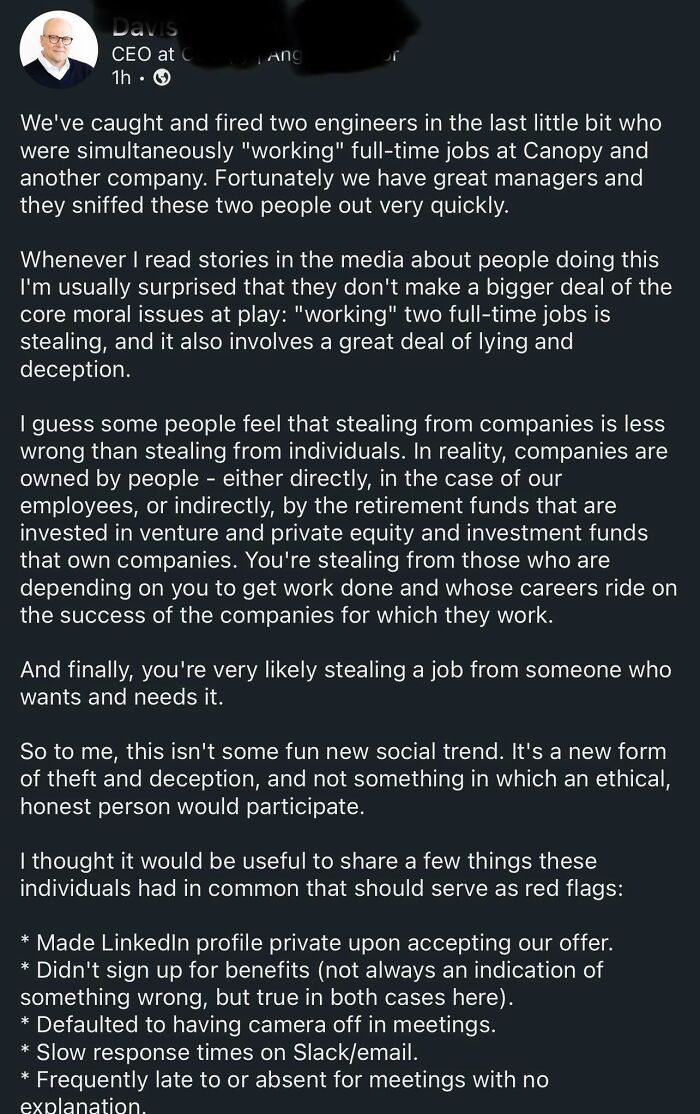 CEO Rant On LinkedIn