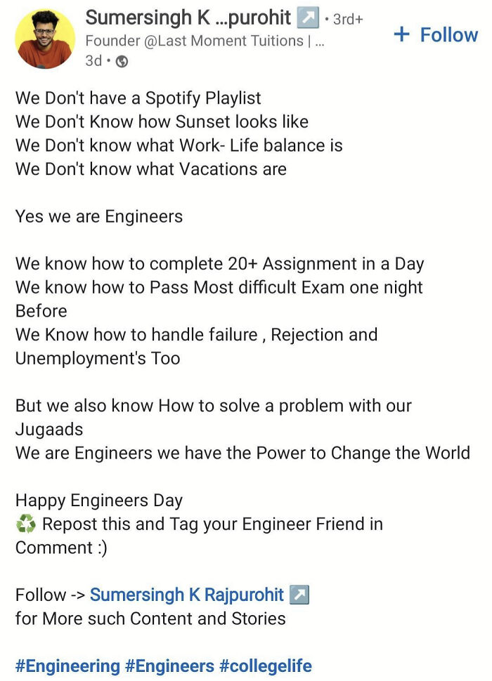 I’m Not Sure I Would Trust An Engineer That Doesn’t Know How To Make A Spotify Playlist