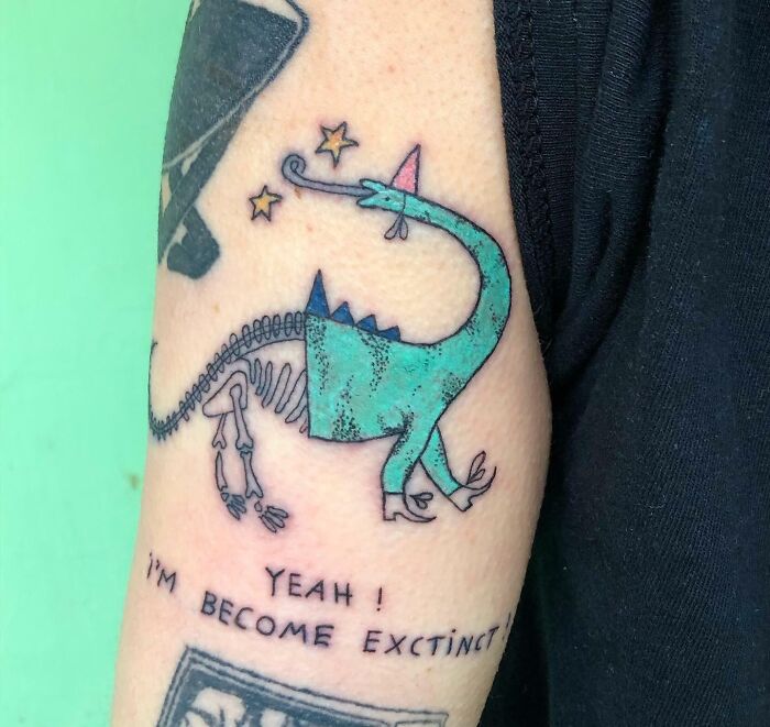 Happy Dinosaur By Me. Yeah I Know It's Misspelled, But Dinos Don't Have To Speak English Good