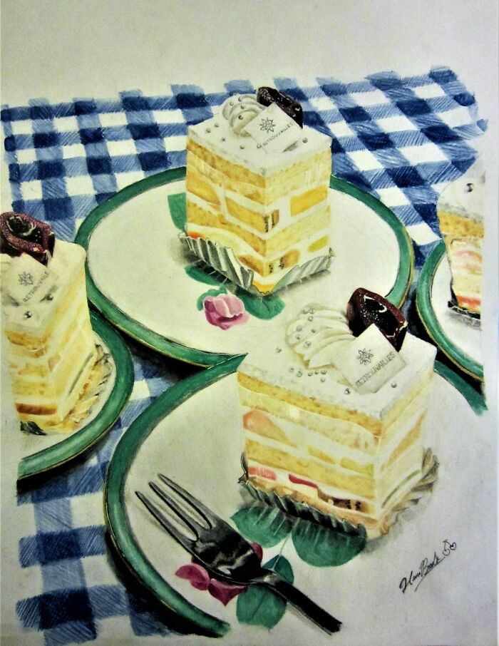 Cakes (Wonky Plates; Not My Best...)