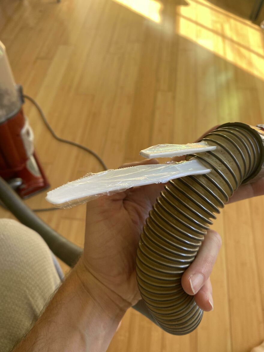 Vacuumed Disposable Cutlery Under My Kids Bed