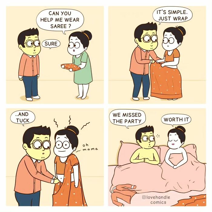 Comics By “Love Handle Comics” To Which Couples Can Relate