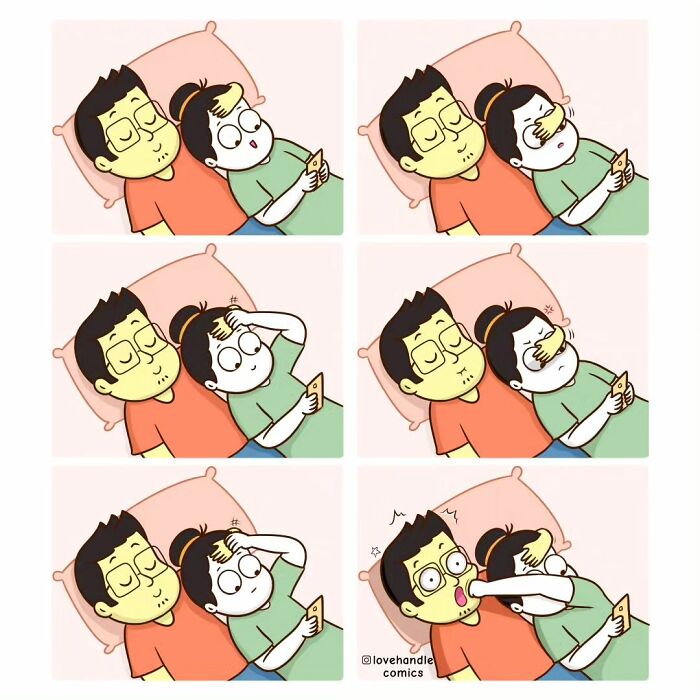 Comics By “Love Handle Comics” To Which Couples Can Relate