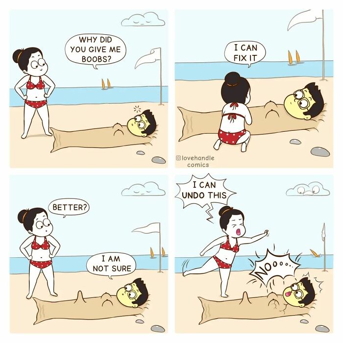 Comics By “Love Handle Comics” To Which Couples Can Relate