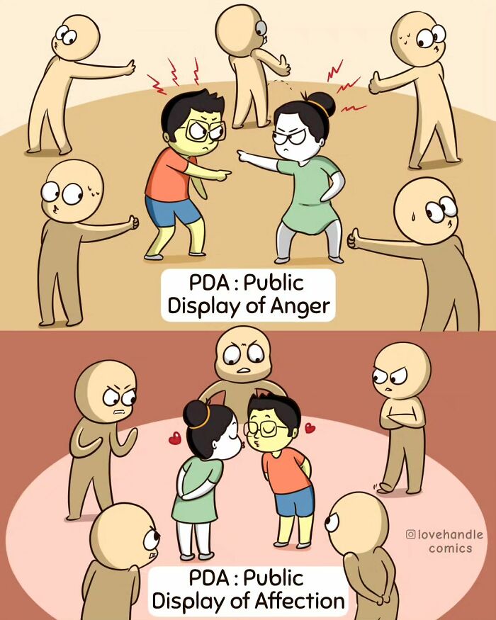 Comics By “Love Handle Comics” To Which Couples Can Relate