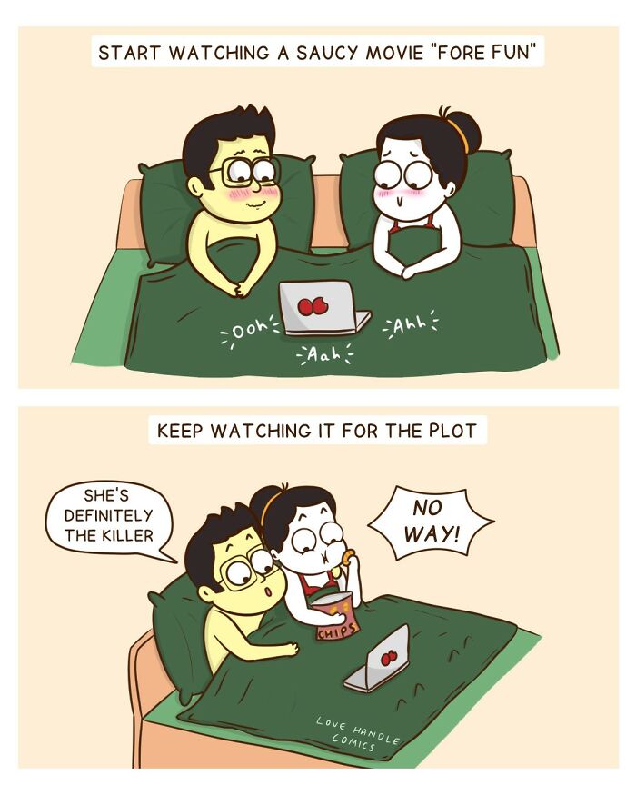 Comics By “Love Handle Comics” To Which Couples Can Relate