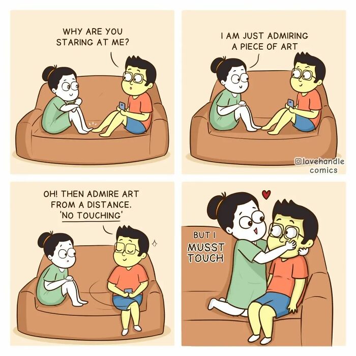 Comics By “Love Handle Comics” To Which Couples Can Relate