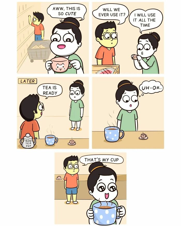 Comics By “Love Handle Comics” To Which Couples Can Relate