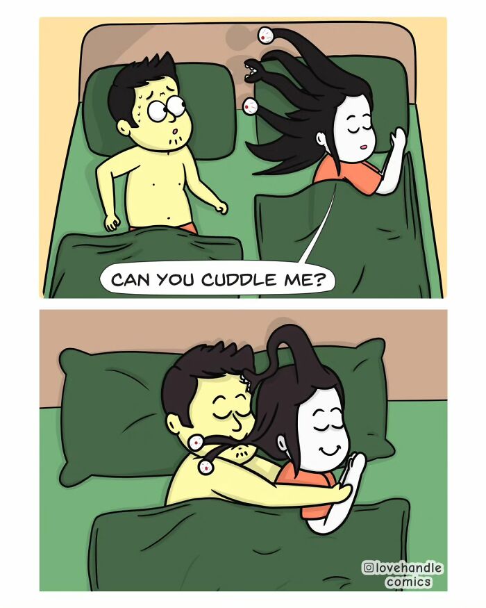 Comics By “Love Handle Comics” To Which Couples Can Relate