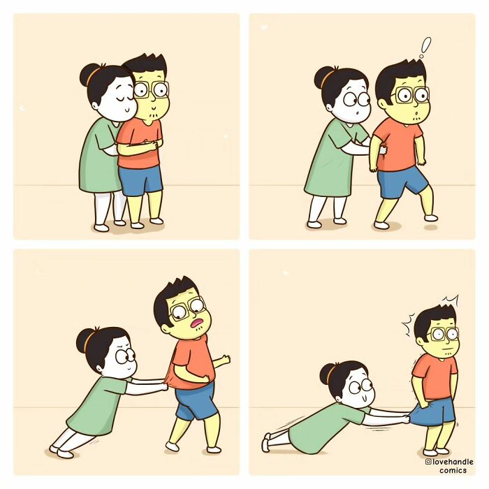 Comics By “Love Handle Comics” To Which Couples Can Relate