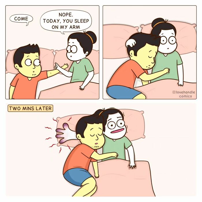 Comics By “Love Handle Comics” To Which Couples Can Relate
