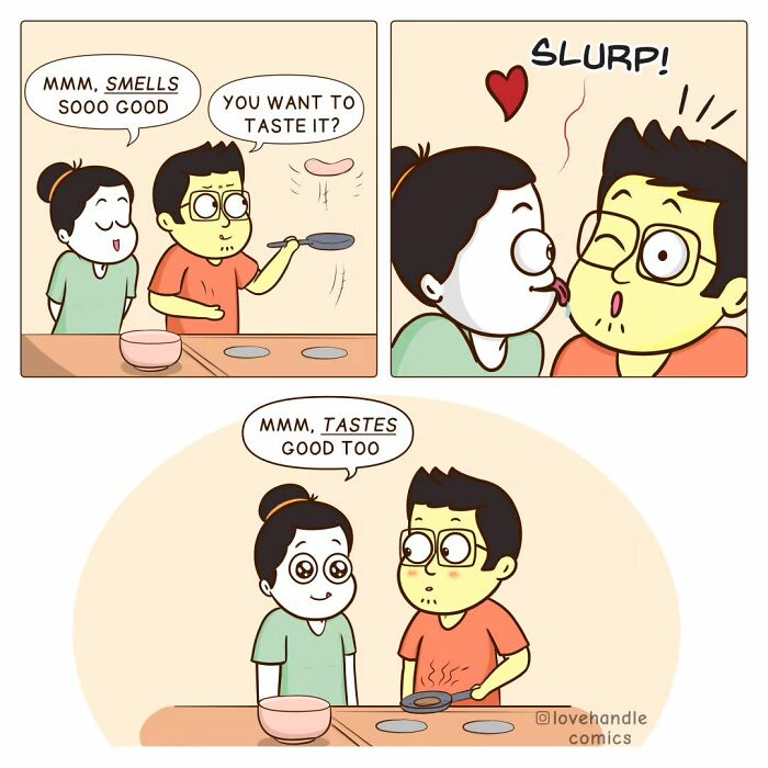 Comics By “Love Handle Comics” To Which Couples Can Relate