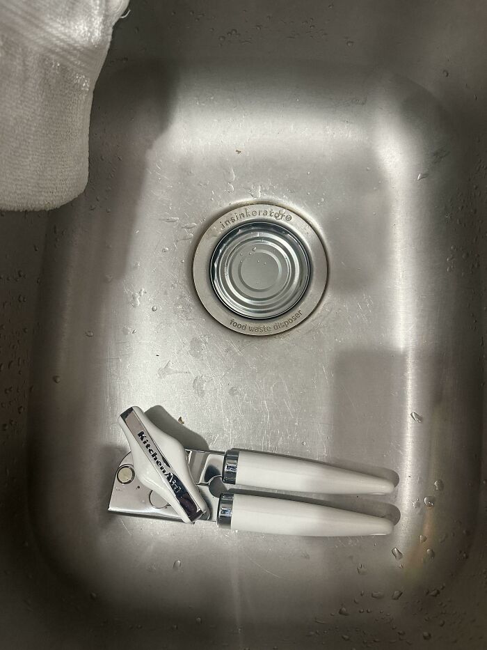 While Trying To Open Some Tuna, I Accidentally Dropped The Can