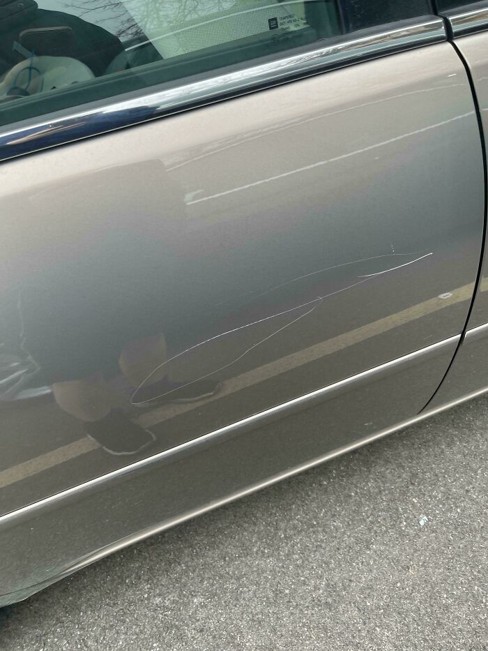 Walked Outside This Morning To Find My Car Keyed. What A Great Start To The New Year