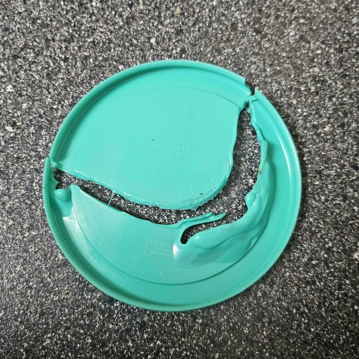 The Lid Fell Through Both Dishwasher Racks And Onto The Element