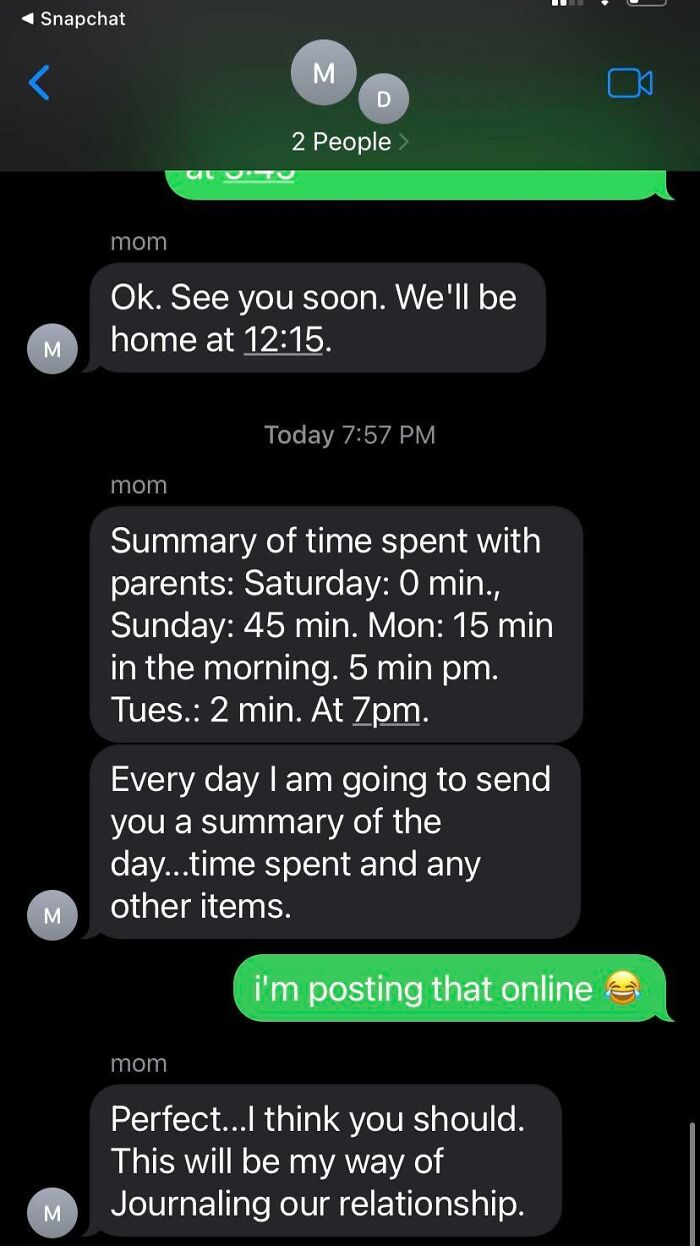 Am I Crazy Or Is This Toxic !? I Am 18 In Highschool And My Mother Threatens Not Sending Me To College If I Don’t Spend Time With Her