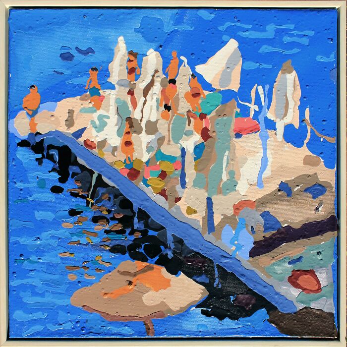 Pier, Acrylic , 42x42 Cm, 2019