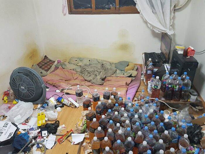 La habitación de un hikikomori coreano