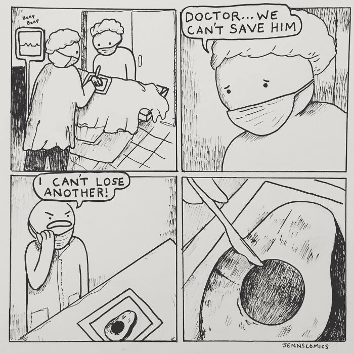 Jenna Noble’s 32 Cute Yet Dark Comics With Unexpected Endings (New Pics)