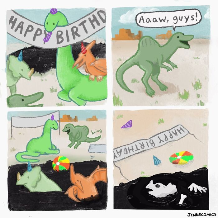 Jenna Noble’s 32 Cute Yet Dark Comics With Unexpected Endings (New Pics)