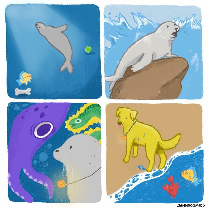 Jenna Noble’s 32 Cute Yet Dark Comics With Unexpected Endings (New Pics)