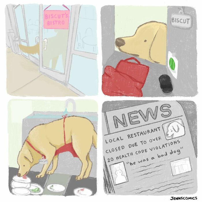 Jenna Noble’s 32 Cute Yet Dark Comics With Unexpected Endings (New Pics)