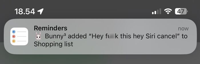 My Girlfriend, Attempting To Use Siri To Add Olive Oil To Our Shopping List