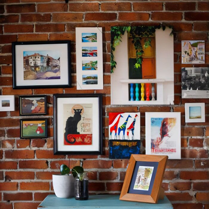 Art on the brick wall