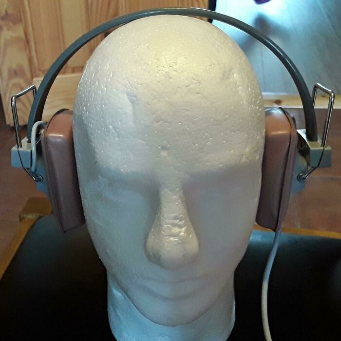 Sansui Ss-1 Hi-Fi Stereo Headphones, One Of The First Made By Sansui (C. 1972)