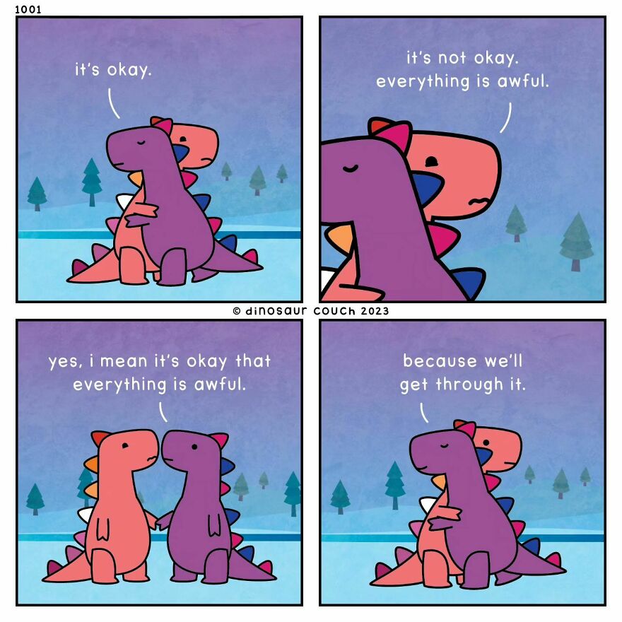 Witty And Heartfelt Comics By “Dinosaur Couch” (New Pics)