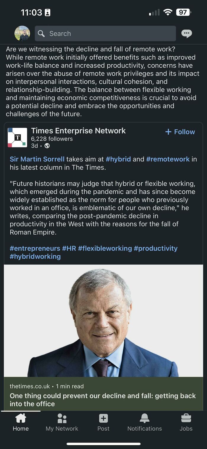 The Fact My Boss Found This Post “Insightful”