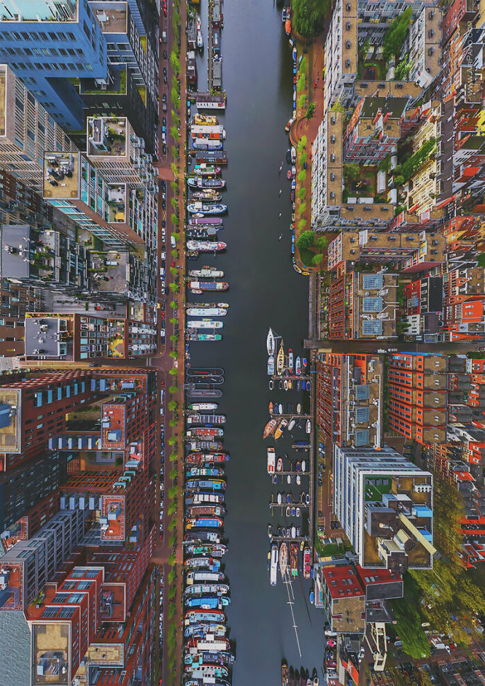 Bird's Eye View Of Amsterdam