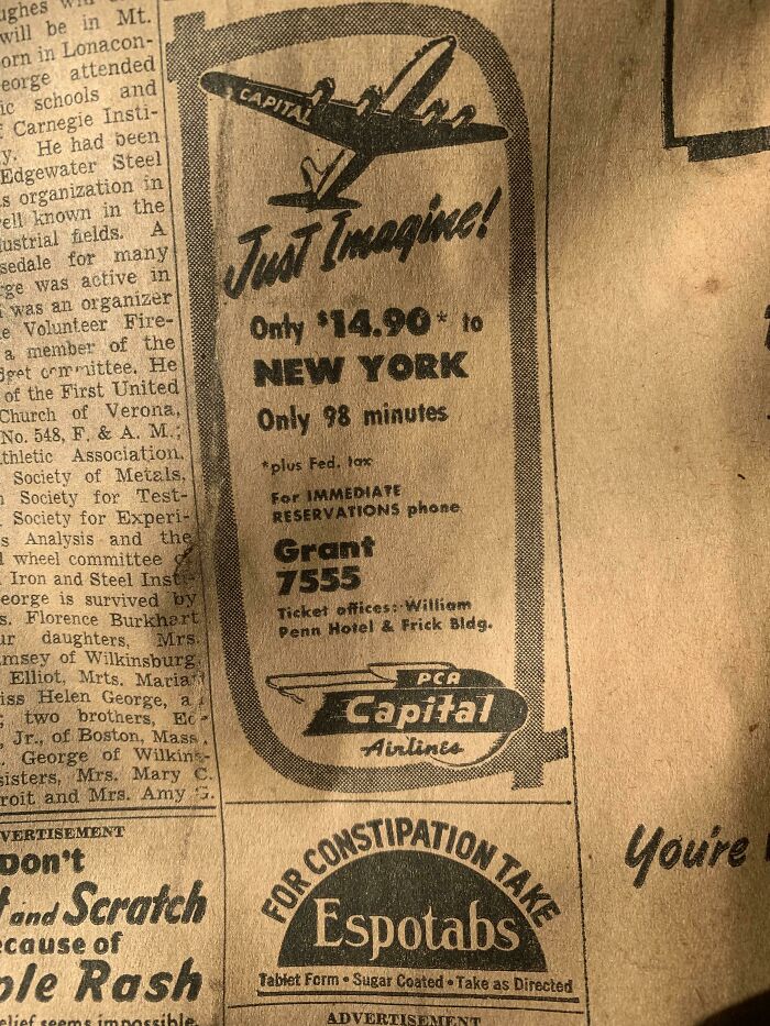 Plane Ticket Price In 1946