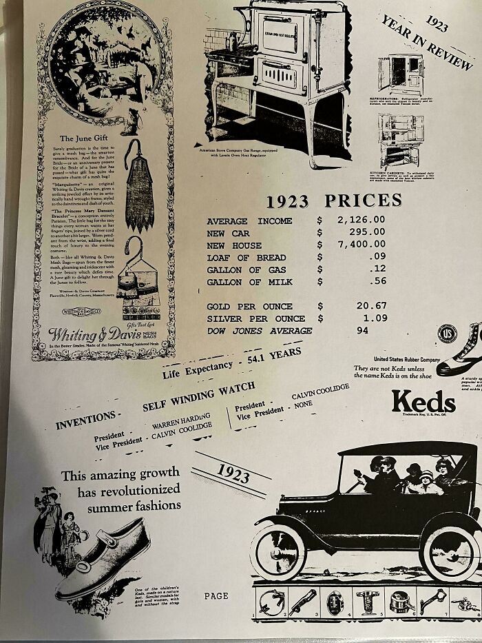 Prices In 1923 Found In My Great Grandma’s Memoir