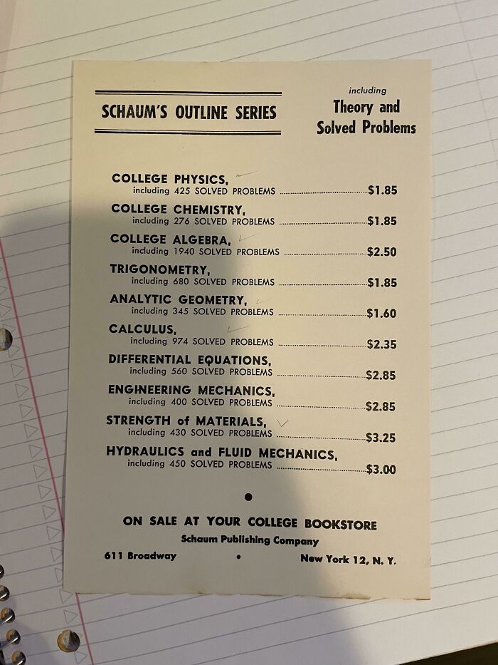 Book Price List From 1956