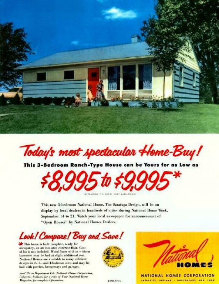 1952 Ad For National Homes