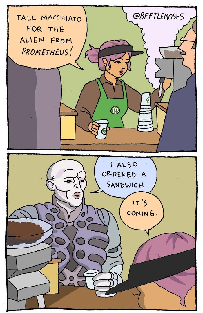 New Pop Culture Comics With Dark Humor Twists From The Mind Of Cartoonist Beetlemoses