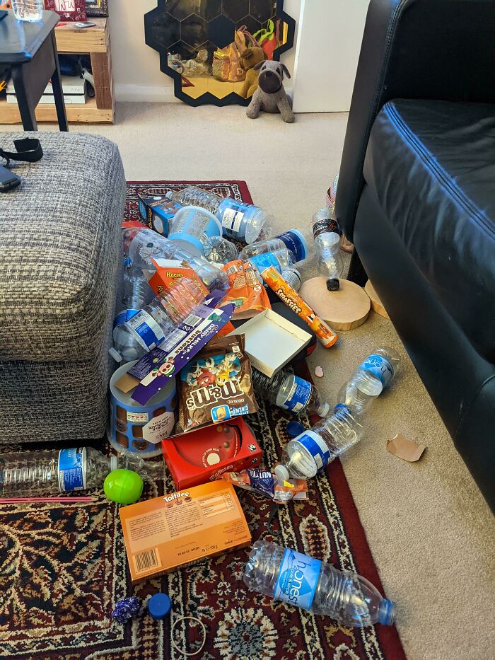 Found My Husband's Stash Of Empty Wrappers