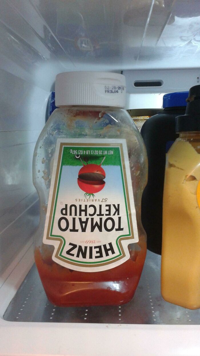 The Way My Husband Puts Away The Ketchup