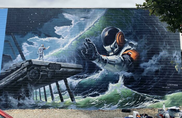 I Was Given The Opportunity To Paint My First Ever Mural And This Is The Result!