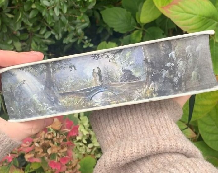 This Talented Artist Makes Beautiful Paintings On The Edges Of Books