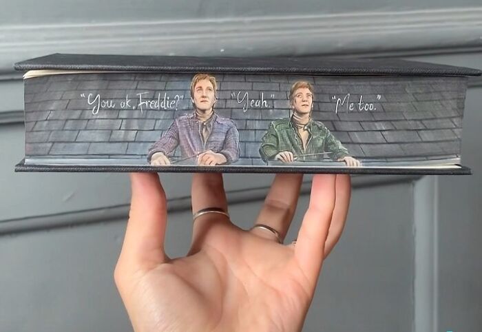 This Talented Artist Makes Beautiful Paintings On The Edges Of Books