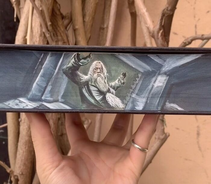 This Talented Artist Makes Beautiful Paintings On The Edges Of Books