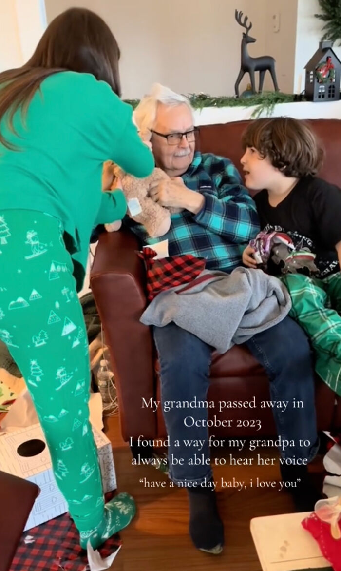 Grandpa Hears His Wife Of 66 Years' Voice Through A Very Special Talking Teddy