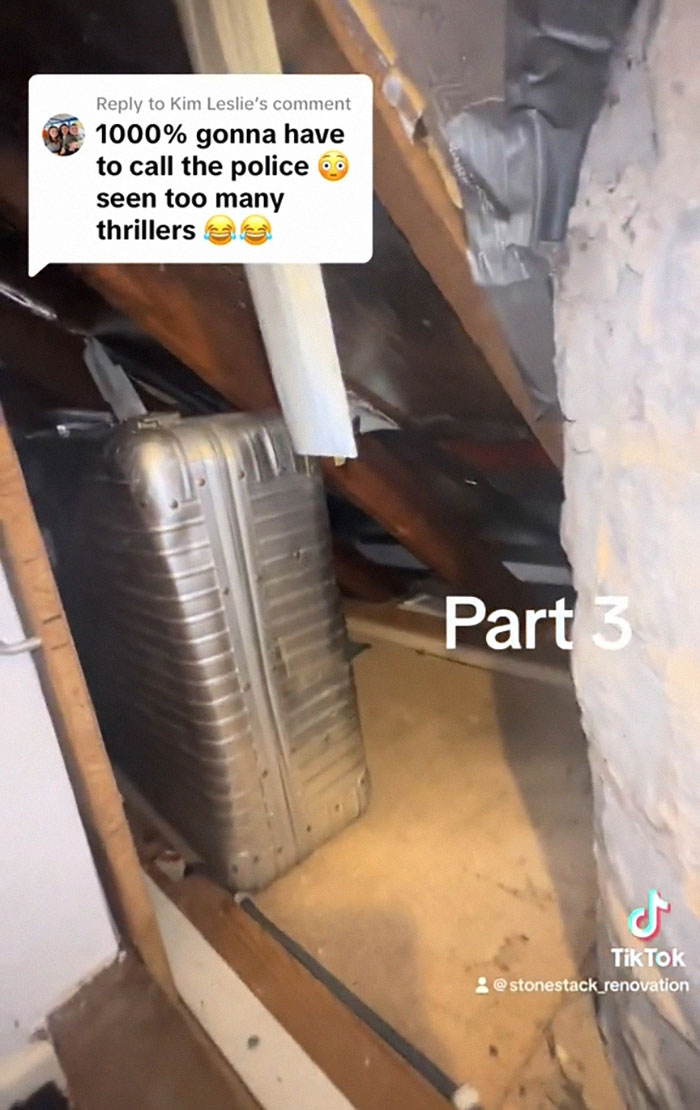 Internet Urges Couple To Leave Home After Finding Suitcase With Eerie Contents While Renovating Internet Urges Couple To Leave Home After Finding Suitcase With Eerie Contents While Renovating
