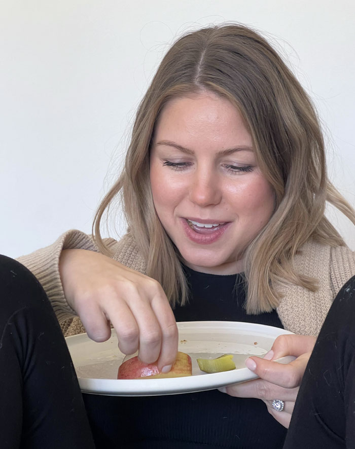 My Pregnant Wife Is Eating Apples Dipped In Pickle Juice