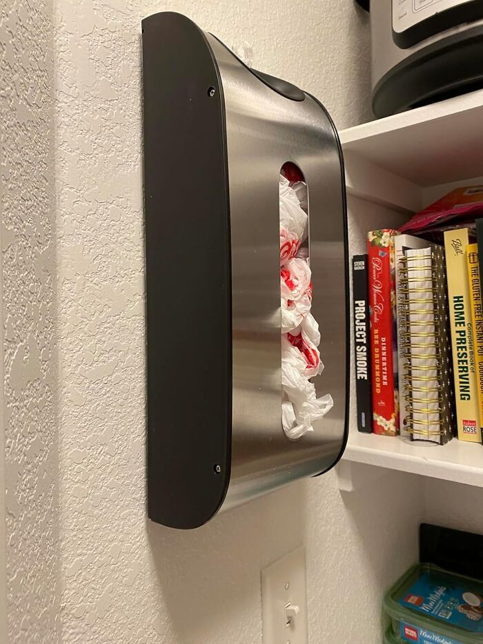 Want To Organize Your Grocery Bags And Save Space? Grab This Handy Plastic Bag Holder!