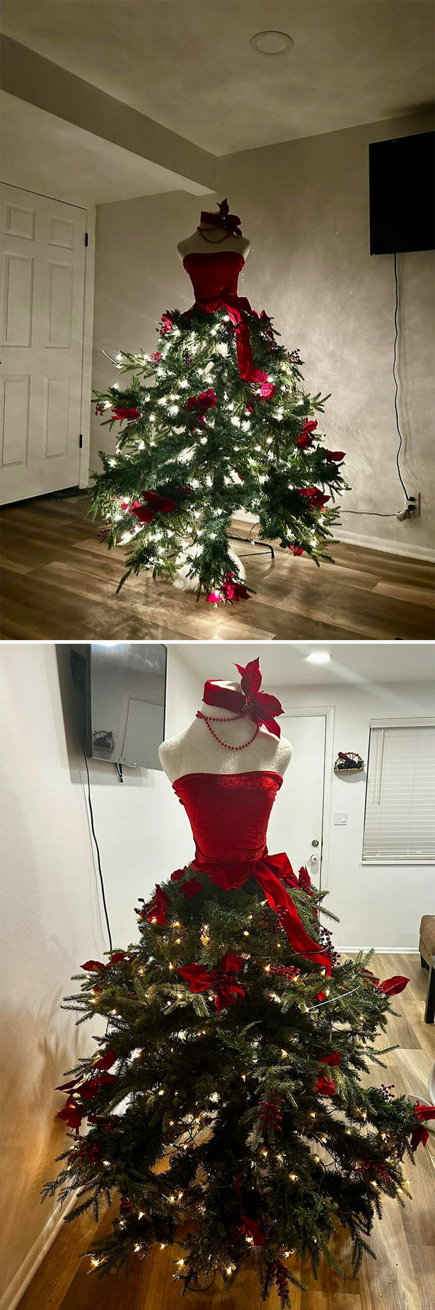 After Giving Up On Getting A Christmas Tree I Found This At A Local Thrift Store And It’s Brand New! A True Christmas Miracle❤️ It’s My Son’s First Christmas (Where He Knows What Christmas Is) And He Points Out Every Christmas Tree He Sees. I Was At A Thrift Store With Only $50 In My Bank Account And This Was The Last Tree There. He And I Both Love It 🥰