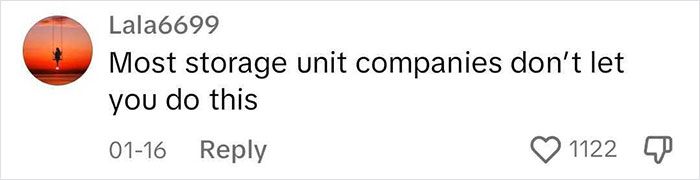 Guy Shares That He Lives In A Storage Unit, Because It's Much Cheaper Than An Apartment