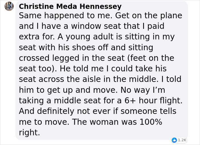 Woman Refuses To Switch Seats With A Man So He Can Sit With Family, Flight Attendant Intervenes